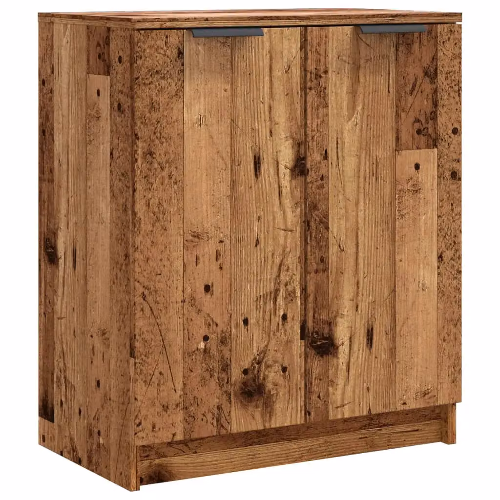 Berkfield Home Rustic Shoe Cabinet in Brown, W/D/H: 59 x 35 x 70 cm – 2