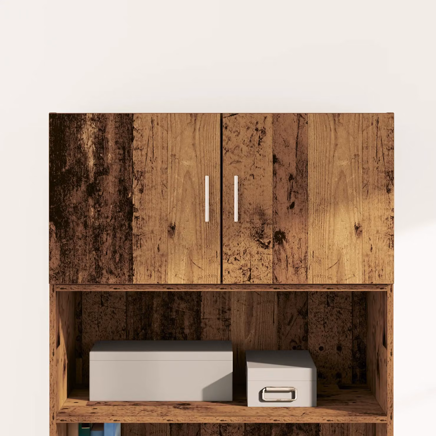 Berkfield Home Wall Cabinet in Brown Old Wood, W/D/H: 80 x 42.5 x 40 cm – 2