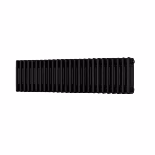 UK Radiators Alpha 4 Column Traditional Cast-Iron Style Steel Radiator, Black, W: 116.4 cm, H: 30.0 cm, D: 14.0 cm – 2
