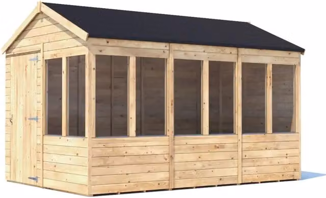 Dunster House Potting Shed Roof in Brown, 8x12ft