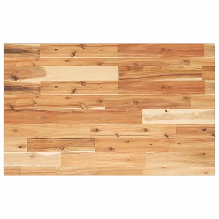Berkfield Home Solid Wood Acacia Desk Toptop, Oil Finished, Brown, W: 100 cm, D: 50 cm, H: 2 cm