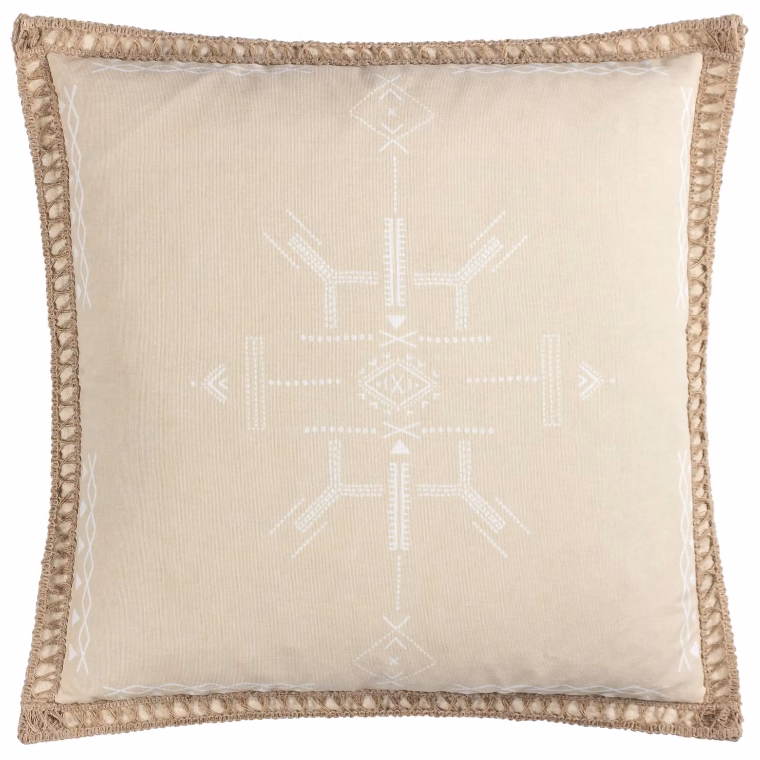 Furn Mini Inka Graphic Boho Square Cushion in Beige, W/D/H: 45 x 45 x 45 cm – 2