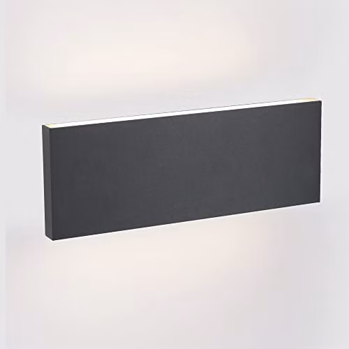 Netlighting Thin LED Up Down Wall Light Black 6.4W 3000K 215lm – 3