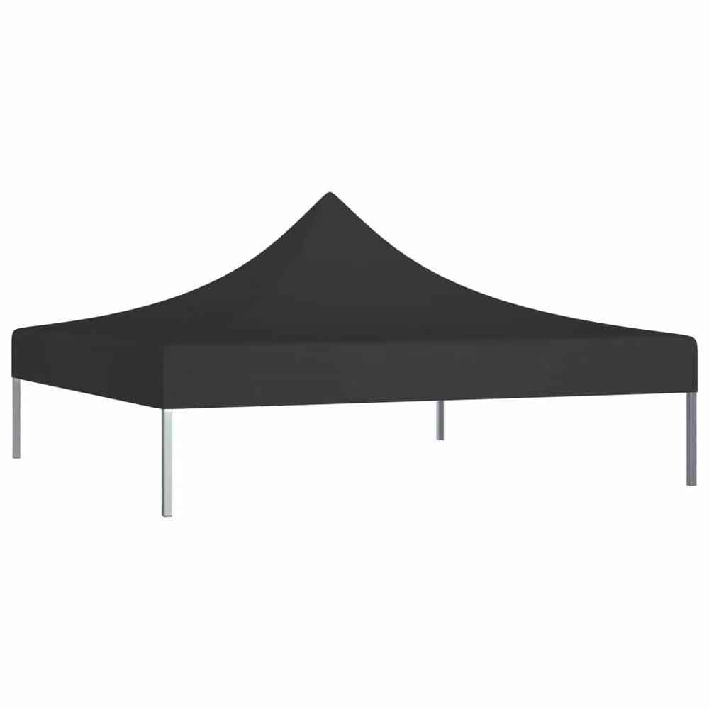 Berkfield Home Black PVC-Coated Party Tent Roof, W 2 x D 2 m – 2