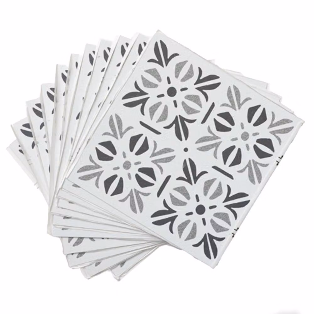 D-C-Fix Cubia Pattern Self Adhesive Vinyl Floor Tiles, Grey, Pack of 11, W/D/H: 30.48 x 30.48 x 0.3048 cm – 2