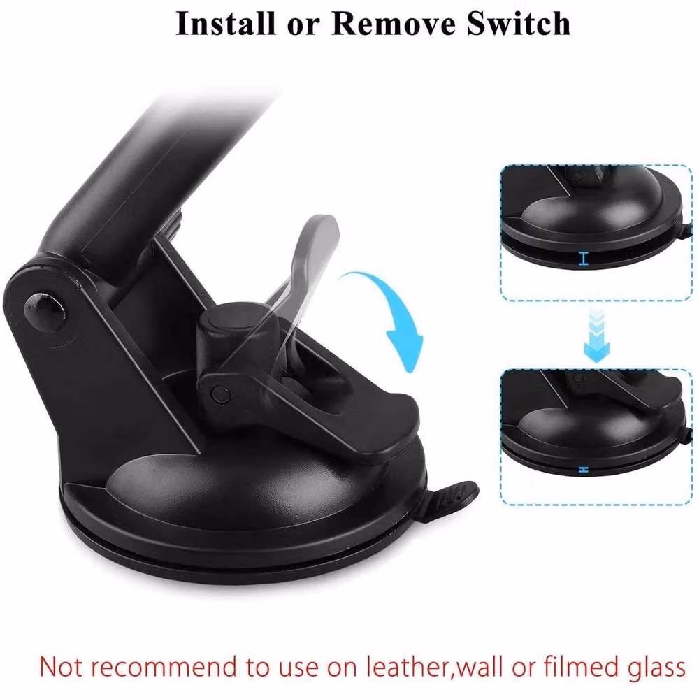 NESTLUNE Universal Car Tablet and Phone Holder for Dashboard or Windscreen, Black – 4