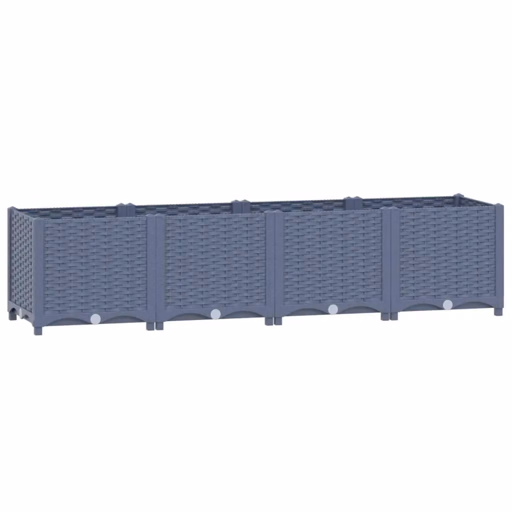 Berkfield Home Grey Polypropylene Raised Bed W/D/H: 160 x 40 x 38 cm – 2