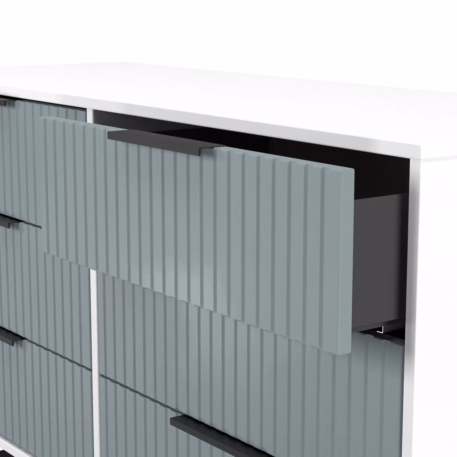 2 U Menai 6 Drawer Wide Chest in Duck Egg Blue – 3