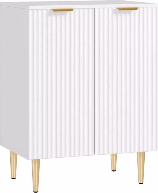 ERGOVEXA Modern White Sideboard Buffet Cabinet for Kitchen Storage, W/D/H: 80 x 40 x 60 cm