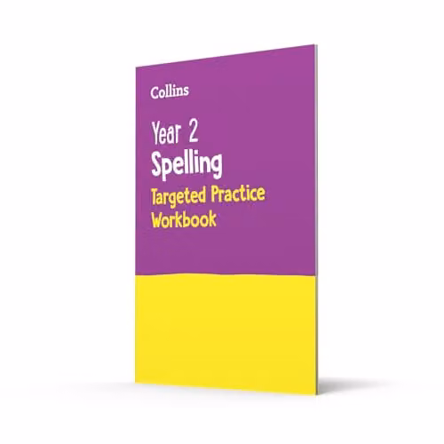 Collins Year 2 Spelling Targeted Practice Workbook for KS1 School Learning, Purple/Multicolour – 2