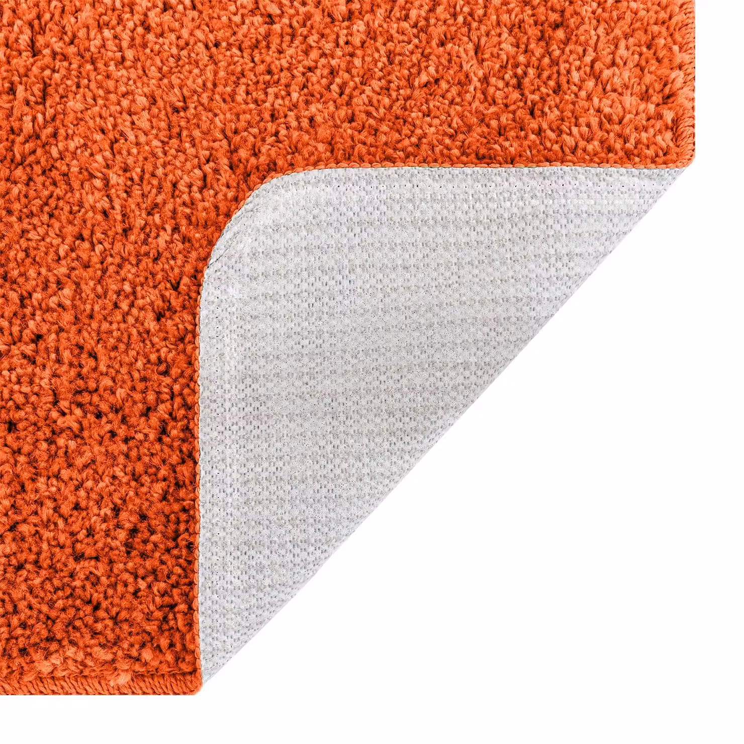Berkfield Home 2 Piece Non-Slip Orange Bath Mat Set – 3