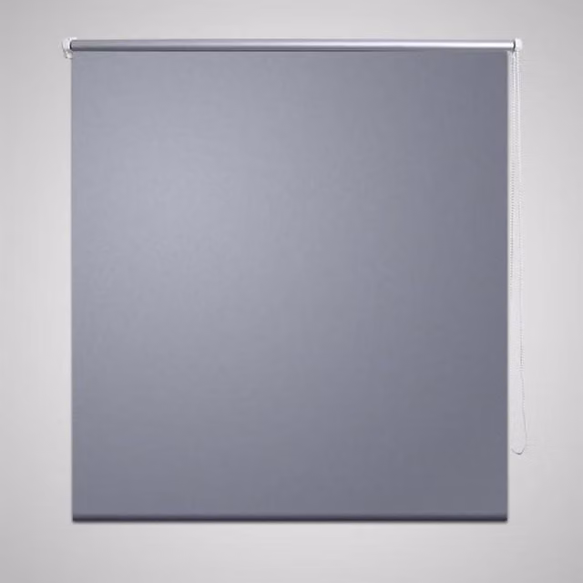 Berkfield Home Thermal Insulating Blackout Roller Blind, Grey, W: 120 cm, H: 175 cm