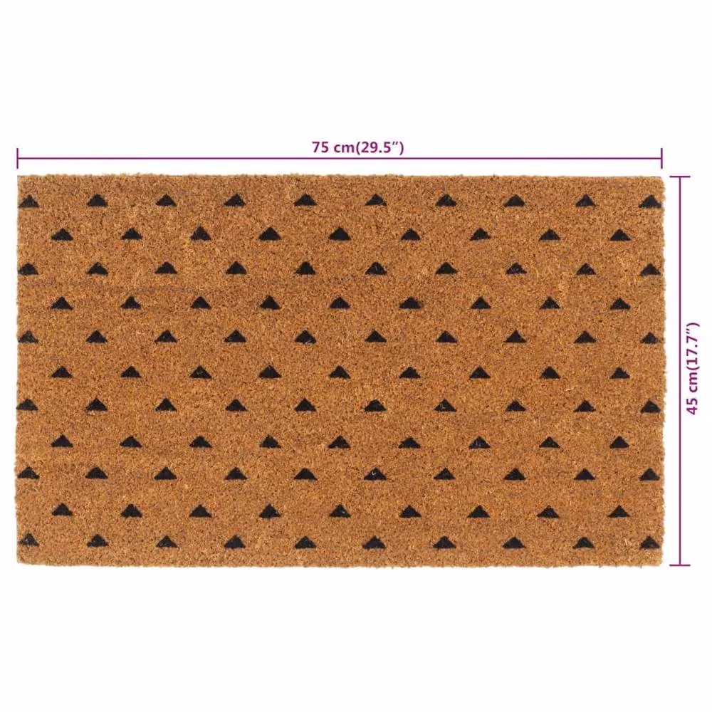 Berkfield Home Brown Tufted Coir Door Mat, W: 45 cm, D: 75 cm – 3
