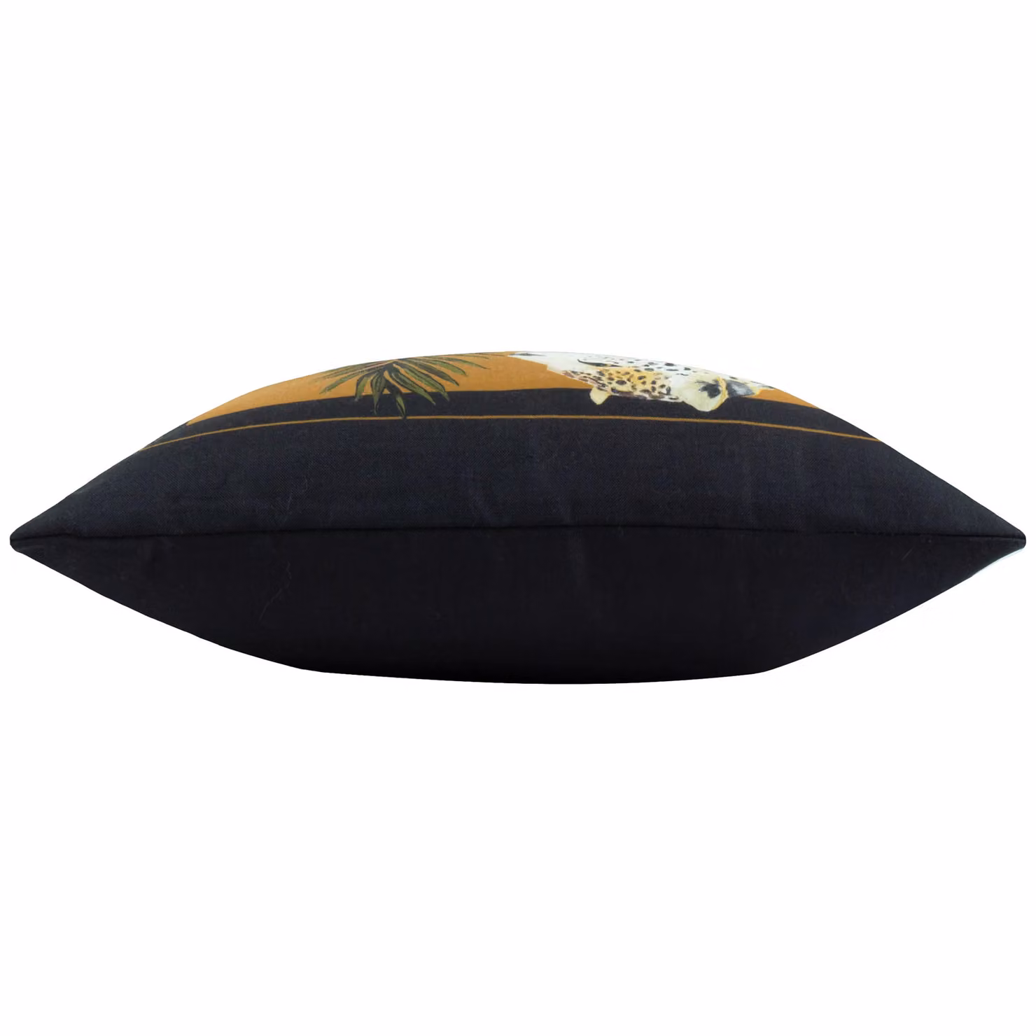 Paoletti Leopardis Cat Printed Outdoor Cushion in Black and Gold, W/D/H: 50 x 50 x 50 cm – 3