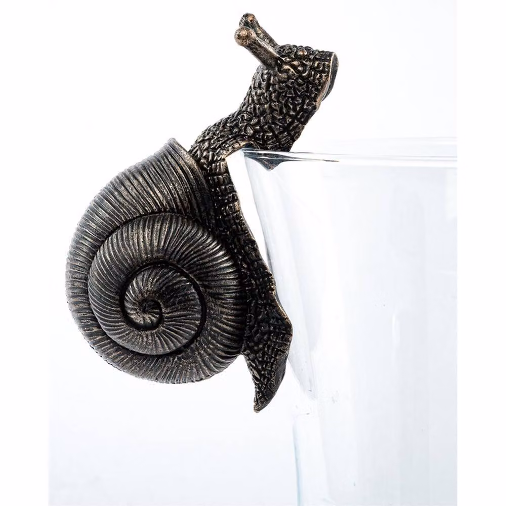 Jardinopia Snail Plant Pot Hanger in Bronze, W: 5 cm, D: 10.5 cm, H: 7 cm – 3