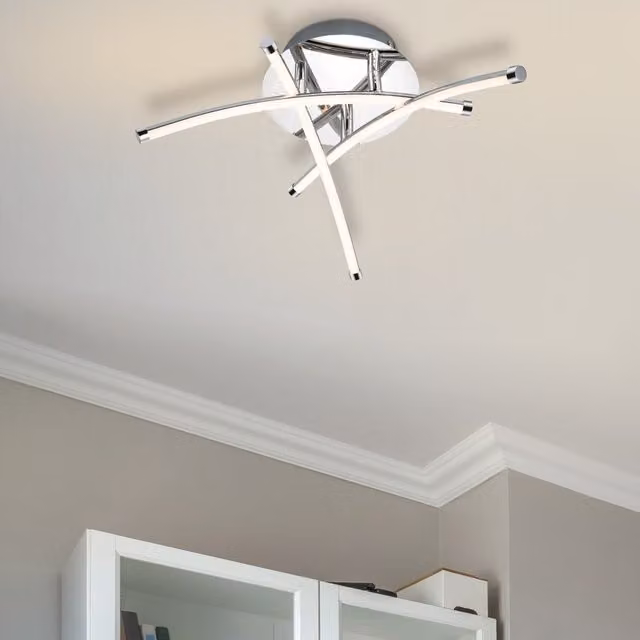 COSYLYTE Hatton Mini 3 Light Integrated LED Ceiling Light in Chrome