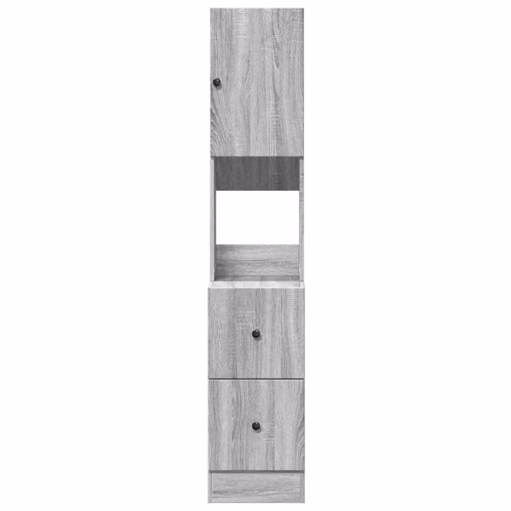 Berkfield Home Grey Sonoma Kitchen Cabinet with Internal Drawers and Shelves, W/D/H: 35 x 50 x 180 cm – 2