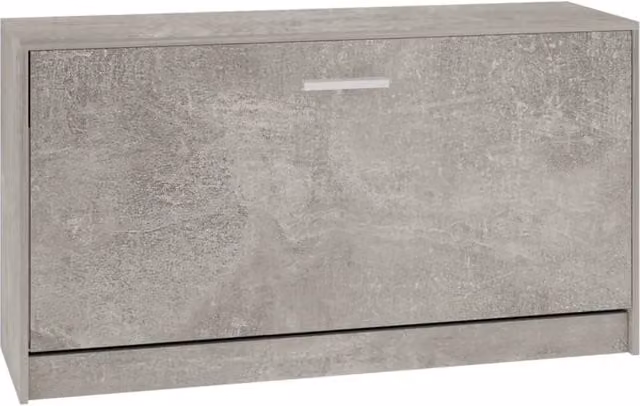 Berkfield Home Modern Grey Shoe Bench W/D/H: 80 x 24 x 45 cm – 1
