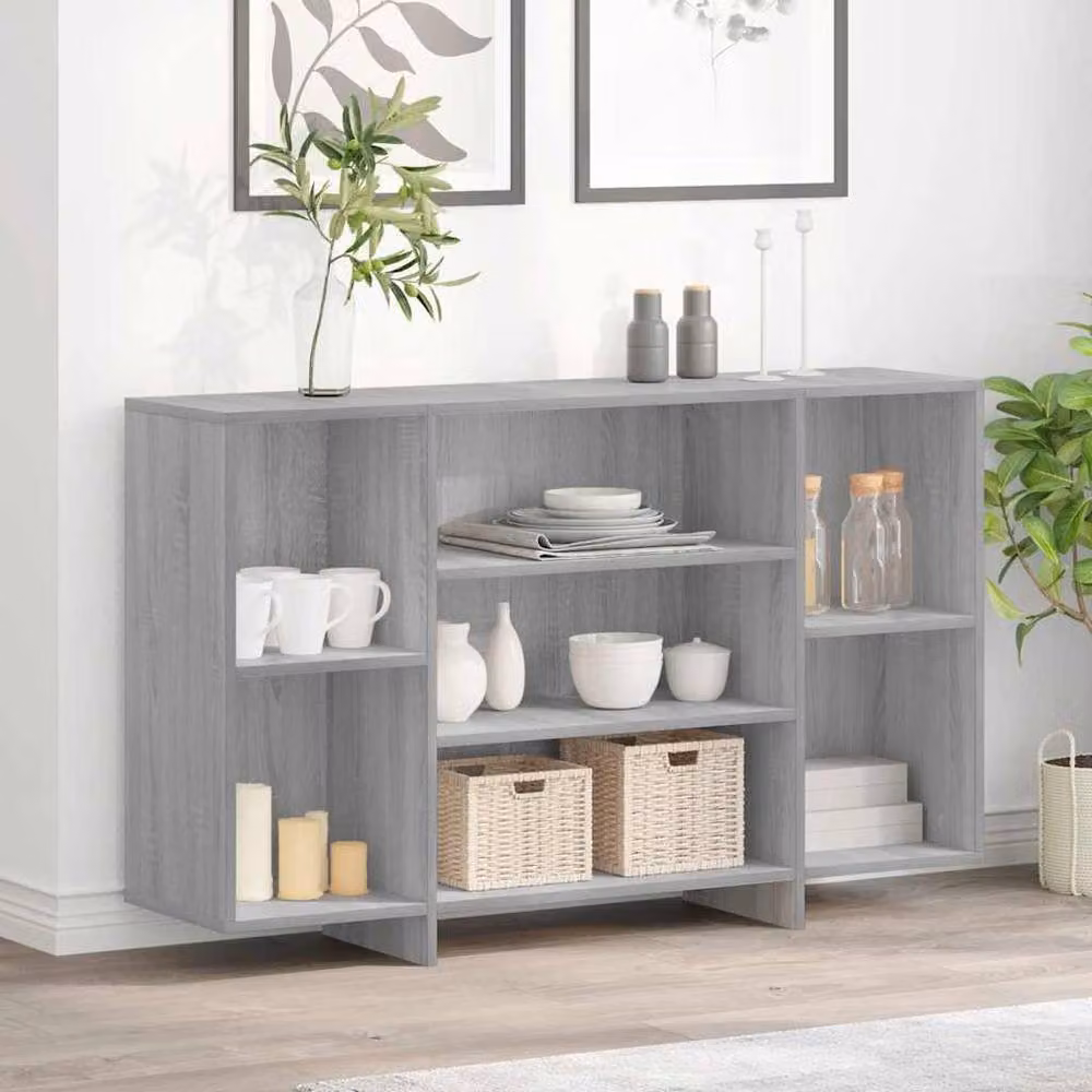 Berkfield Home Grey Sonoma Sideboard in Engineered Wood W/D/H: 120 x 30 x 75 cm – 2