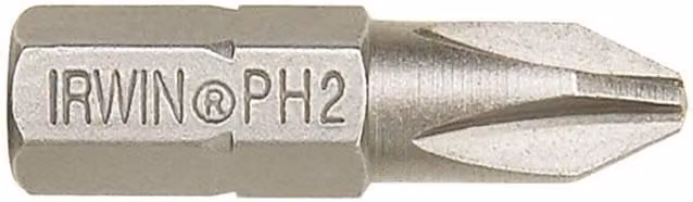 IRWIN Phillips Screwdriver Bits in Silver and Multicolour Steel – 1