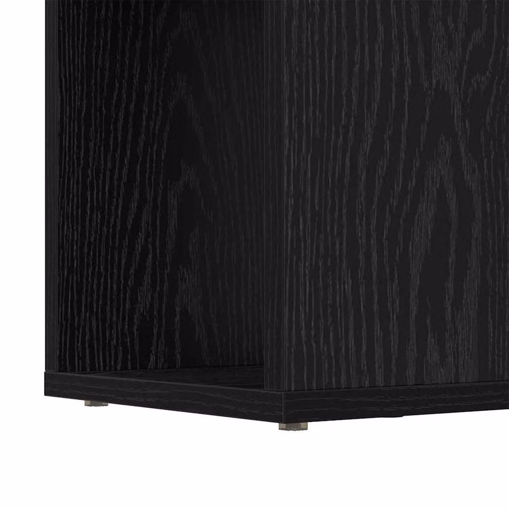 Berkfield Home Elegant Entertainment Centre in Black Oak, W/D: 80 x 24 cm – 4