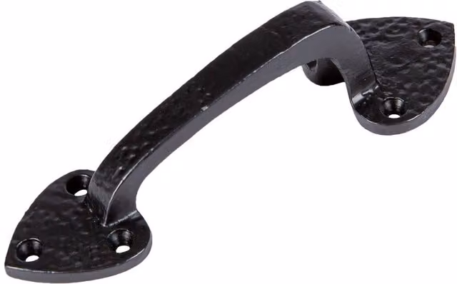 Hammer and Tongs Matt Black Iron Door Handle