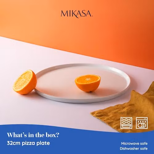 Mikasa White Porcelain Serving Platter, Diameter: 32 cm – 2
