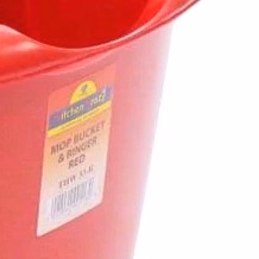 TML Red Plastic Mop Bucket with Wringer, 15L – 2