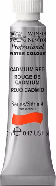 Winsor and Newton Professional Watercolour Paint, Cadmium Red, 5ml