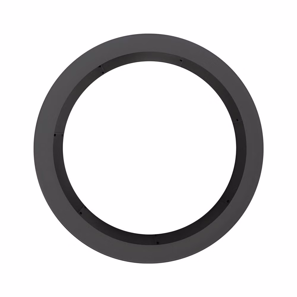 VEVOR Heavy-Duty 9-Section Q235 Carbon Steel Fire Pit Ring in Black, W/D/H: 114.3 x 114.3 x 25.4 cm – 6