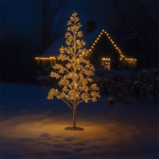Xmas Haus 180cm Christmas Tree with 1000 Warm White Micro LEDs and Gold Balls
