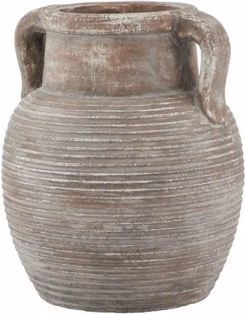 Hill Interiors Siena Amphora Pot in Brown and Yellow