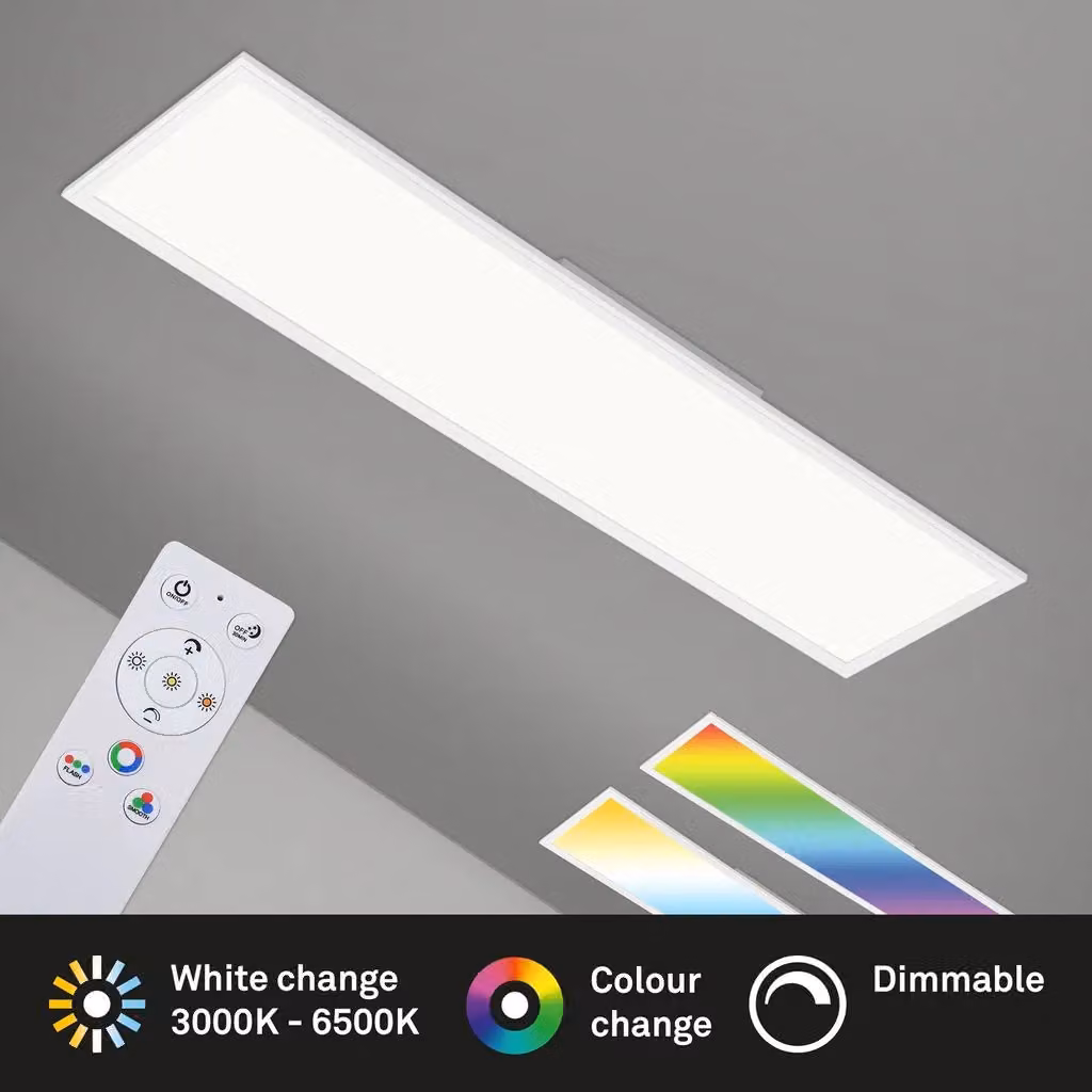 Briloner White 40W RGBW CCT LED Ceiling Panel with Remote Control and Dimming Function – 2