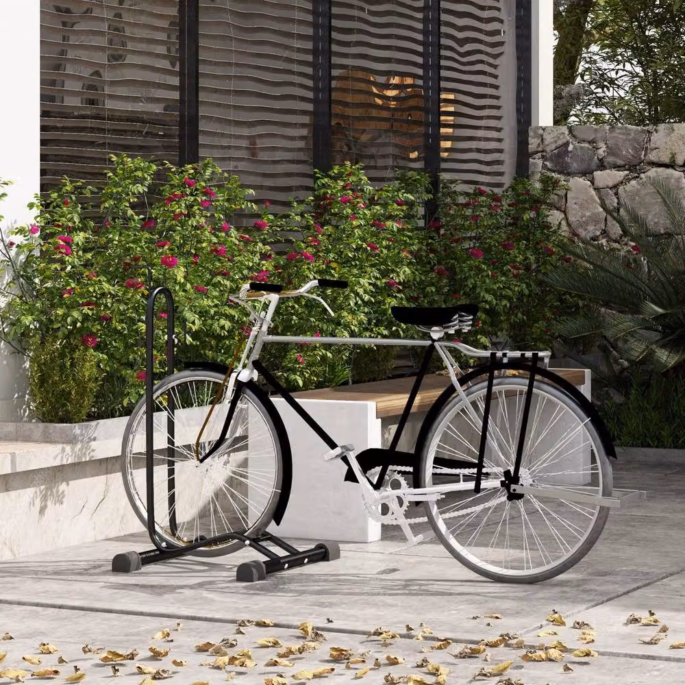 STILVORA Bike Stand with Adjustable Hooks, Black, W/D/H: 118.0 x 45.0 x 44.0 cm – 3