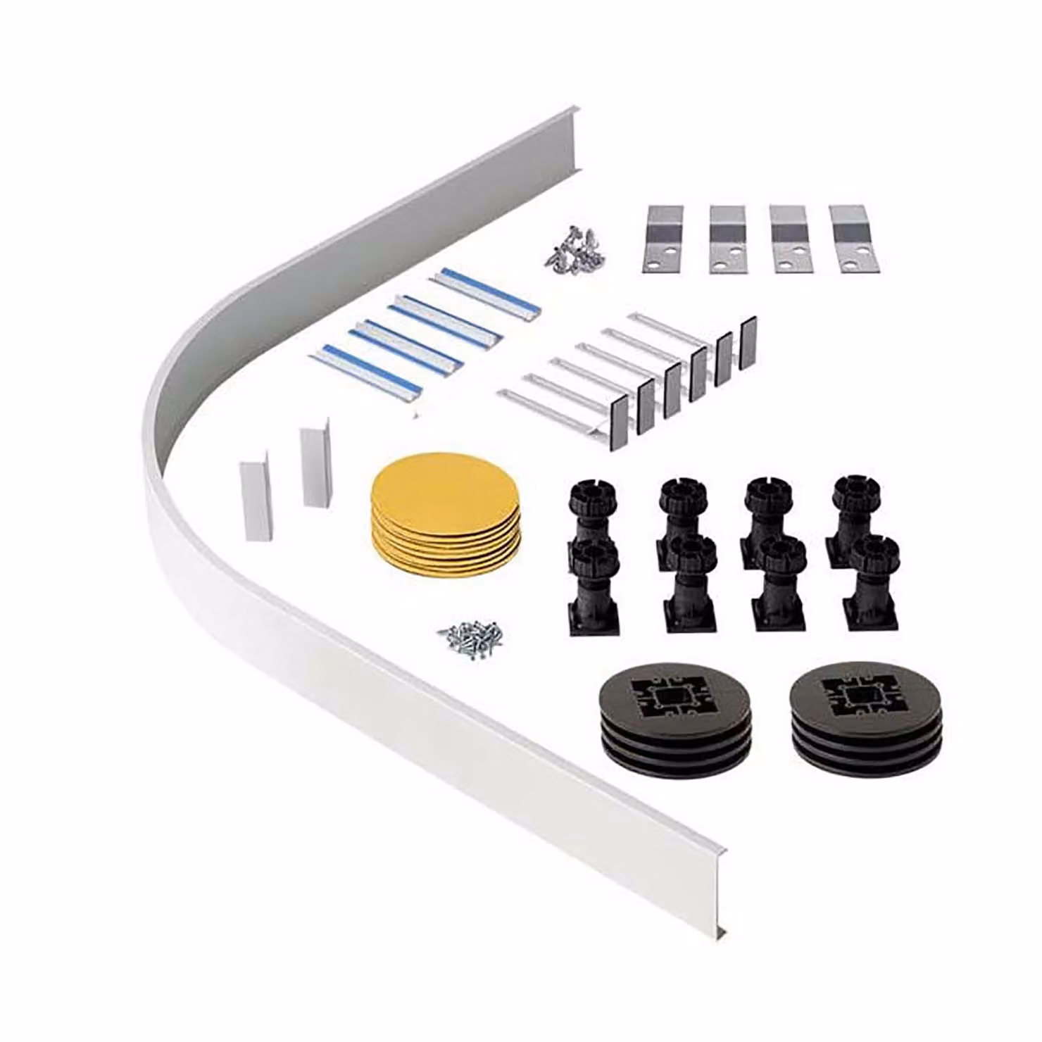 Kartell Riser Kit for Quadrant and Offset Shower Enclosure Trays, White
