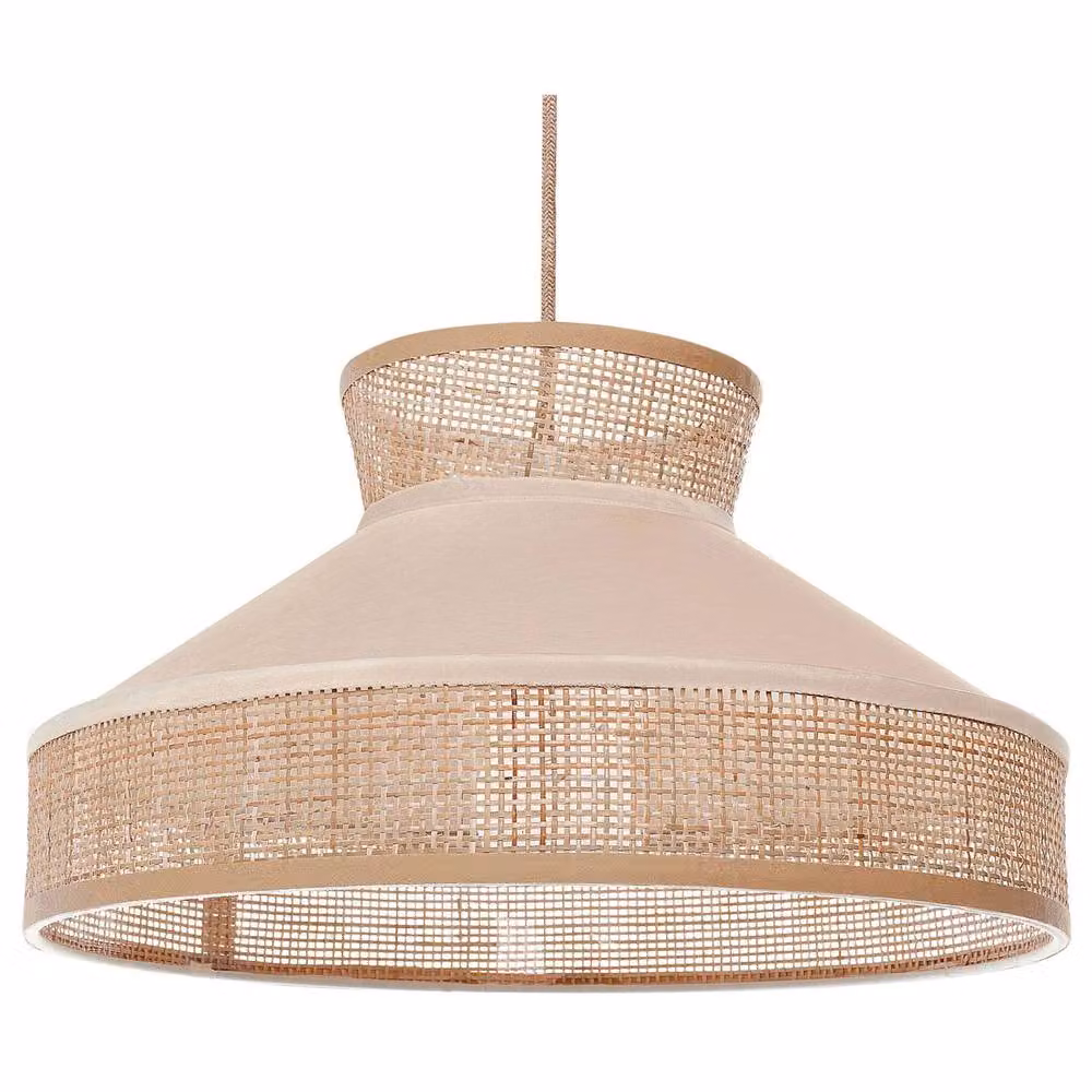 Wyld and Coco Beige Rattan Pendant Lamp with Adjustable Cord – 2