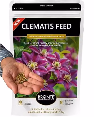 Bronte Heritage Clematis Feed Controlled-Release Granules for Climbers, 120g
