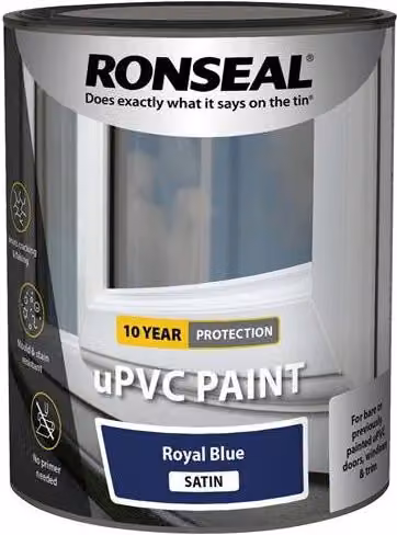 Ronseal uPVC Paint Royal Blue Satin 750ml – 2