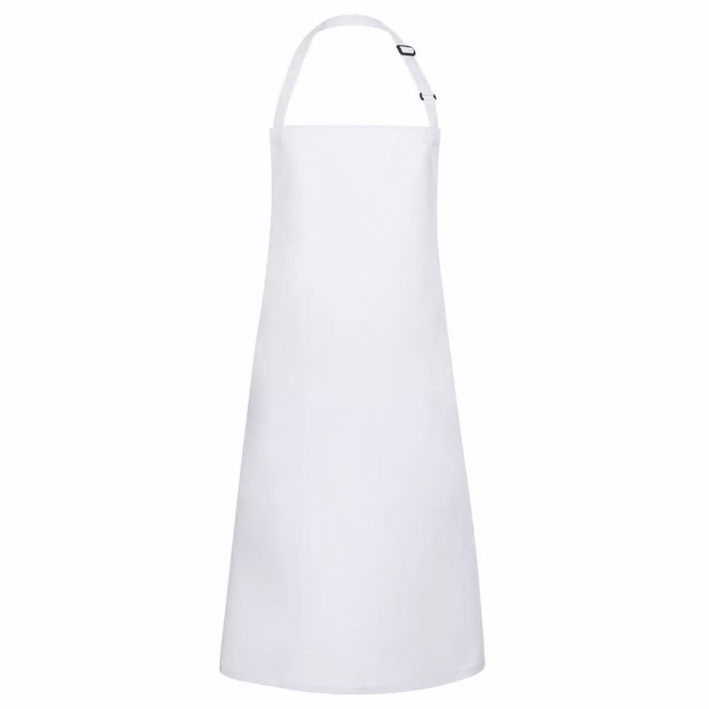 Karlowsky Basic Bib Apron in White – 2