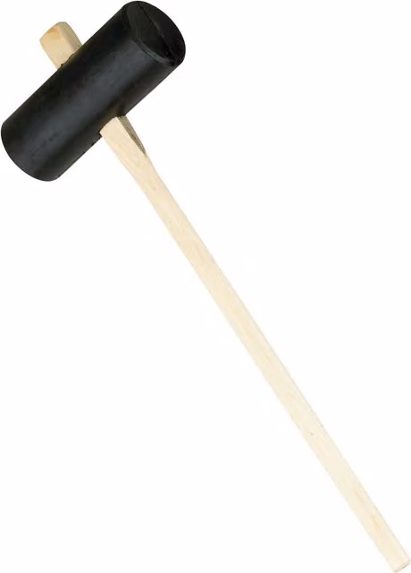 Pegdev 10lb Rubber Paving Maul with 1041mm Hickory Handle in Light Oak – 1