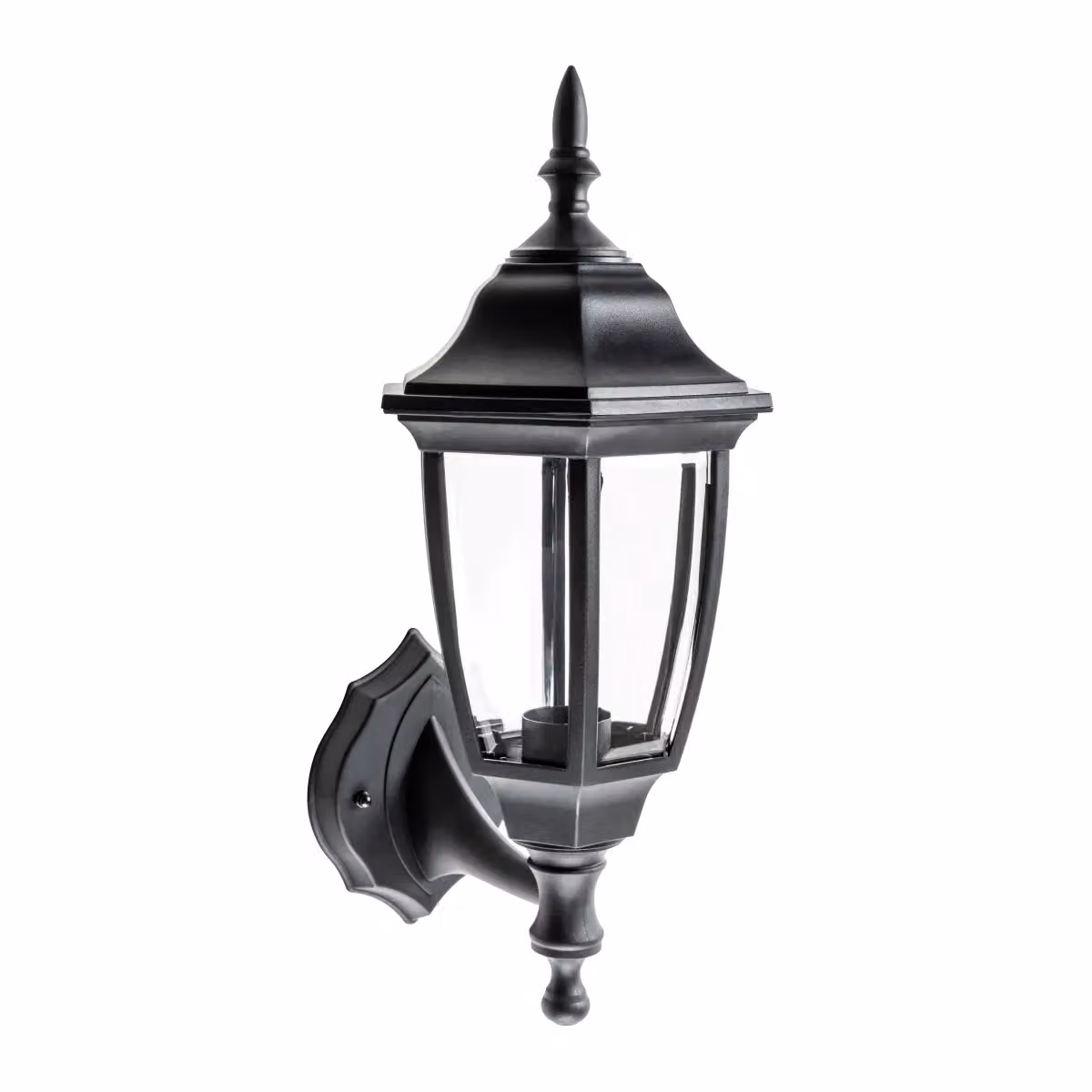 CGC Lighting Dada Black Vintage Outdoor Wall Lantern with Transparent Polycarbonate Shade, IP44, E27 – 2