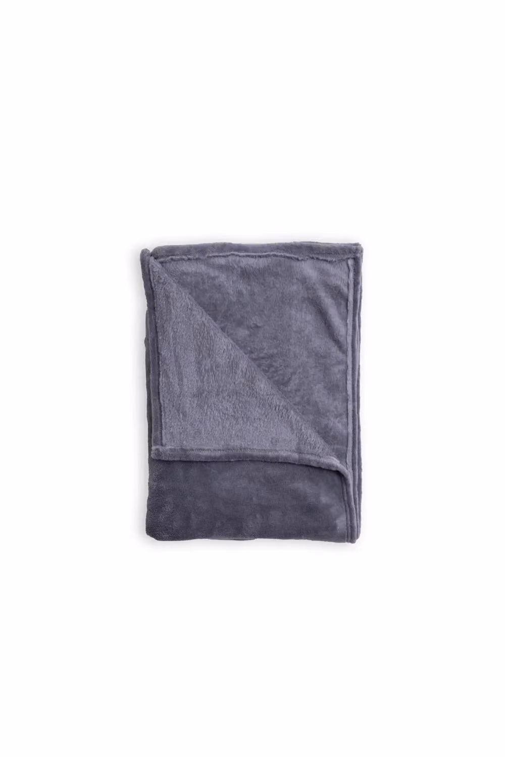 BHS Microfleece Throw in Anthracite Grey, W: 180 cm, L: 250 cm – 2