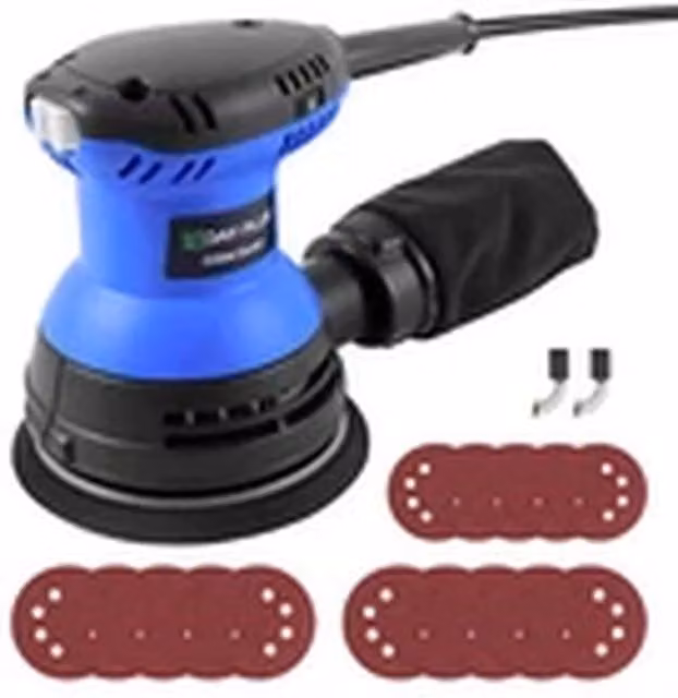 EONLION 1300W Electric Random Orbital Sander with 6 Speeds in Blue – 1