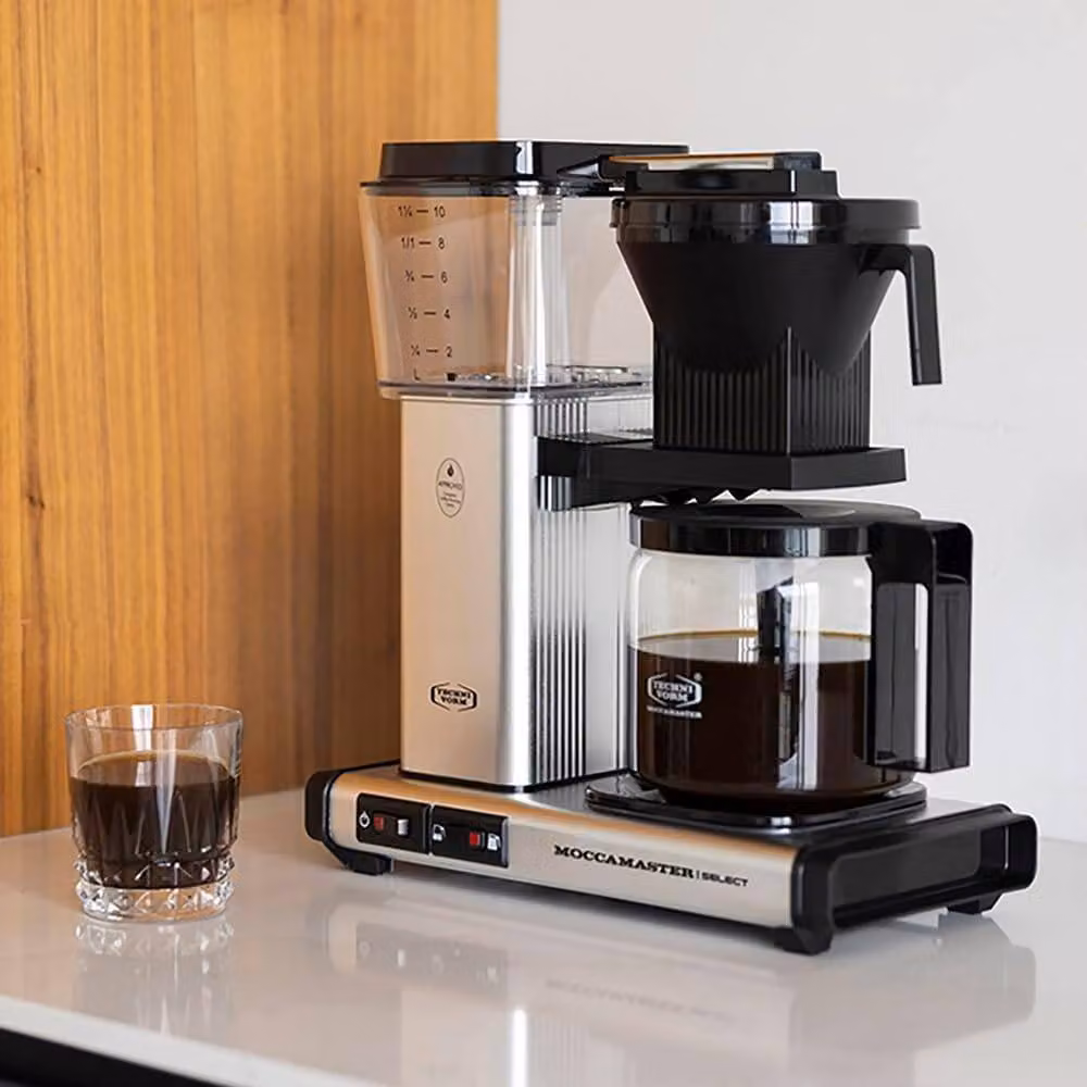Moccamaster KBG Select Filter Coffee Machine with Glass Jug, Silver – 8