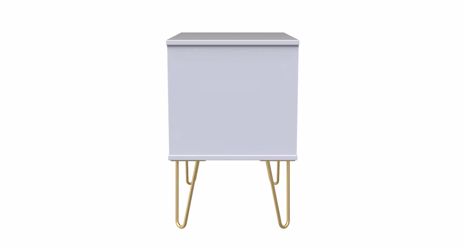 2 U Metro 2 Drawer Side Table in Dusty Pink and Gold – 2