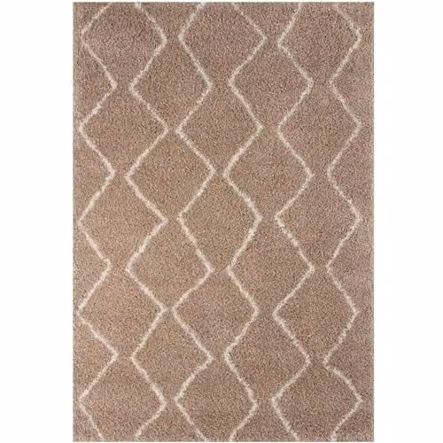 THE RUGS Modern Moroccan Boho Design Living Room and Bedroom Rug, Beige, W: 240 cm, D: 340 cm – 3