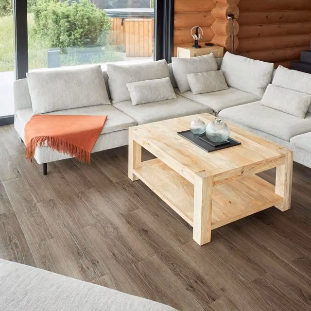 Novecrafto Self Adhesive Wood Look Vinyl Floor Planks in Brown, 20 Pack