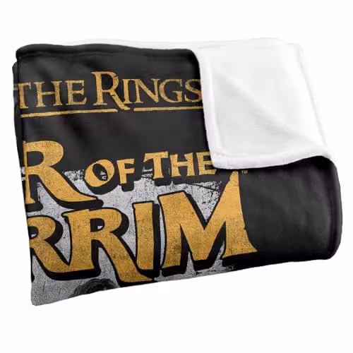 LOGOVISION Lord Of The Rings War Of The Rohirrim Wulf Homage Super Soft Fleece Throw Blanket, Multicolour, W: 152 cm, D: 127 cm – 2