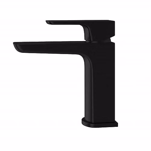 Nes Home Astra Single Lever Basin Tap with Waste in Matte Black – 2
