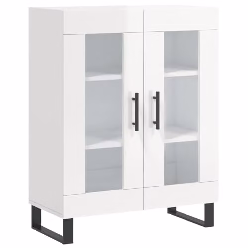 vidaXL Glossy White Sideboard W/D/H: 69.5 x 34.0 x 90.0 cm